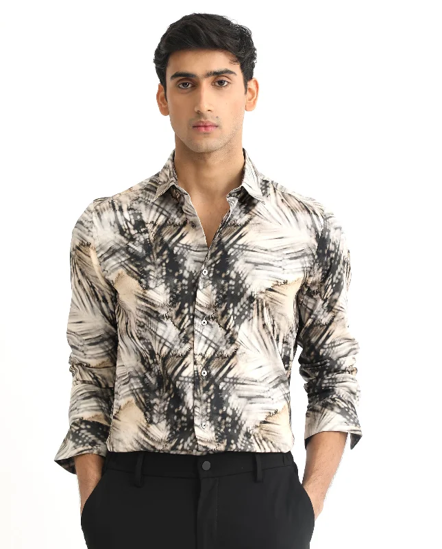 Men's Performance Shirts for Active LifestylesRare Rabbit Men's Haussman Off White Cotton Fabric Tropical Print Full Sleeves Shirt Men's Performance Shirts for Active LifestylesRare Rabbit Men's Haussman Off White Cotton Fabric Tropical Print Full Sleeves Shirt