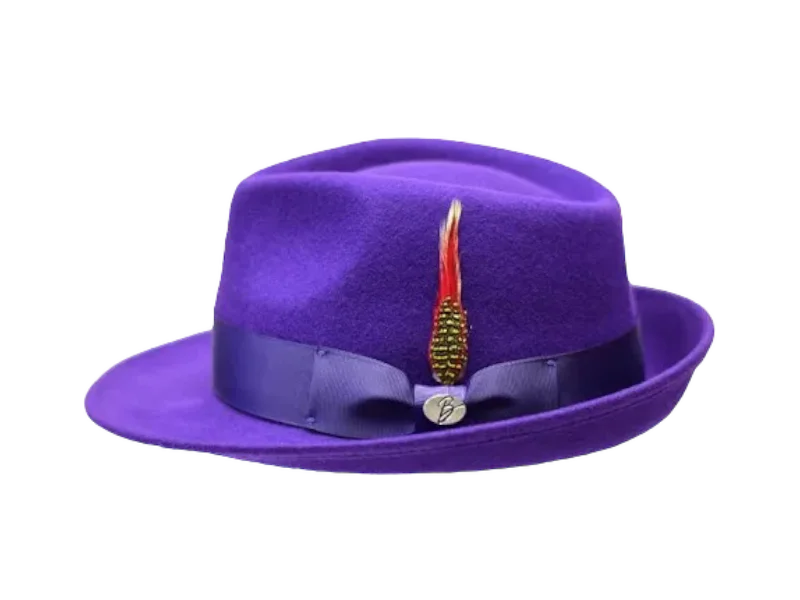 Best Beanie Hats for WinterBruno Capelo Purple Men's Wool Hat Hudson Lite Felt Fedora Hat Best Beanie Hats for WinterBruno Capelo Purple Men's Wool Hat Hudson Lite Felt Fedora Hat