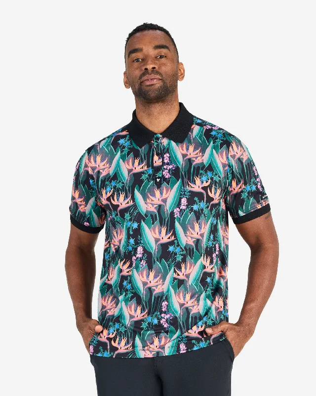 Men's Shirts with Hook-and-Loop ClosuresBotanical Bump n Run