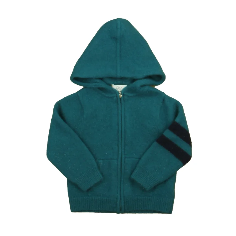 Warm Men's Hooded SweatersCarolina Zapf Girls Turquoise | Navy Cashmere Cardigan