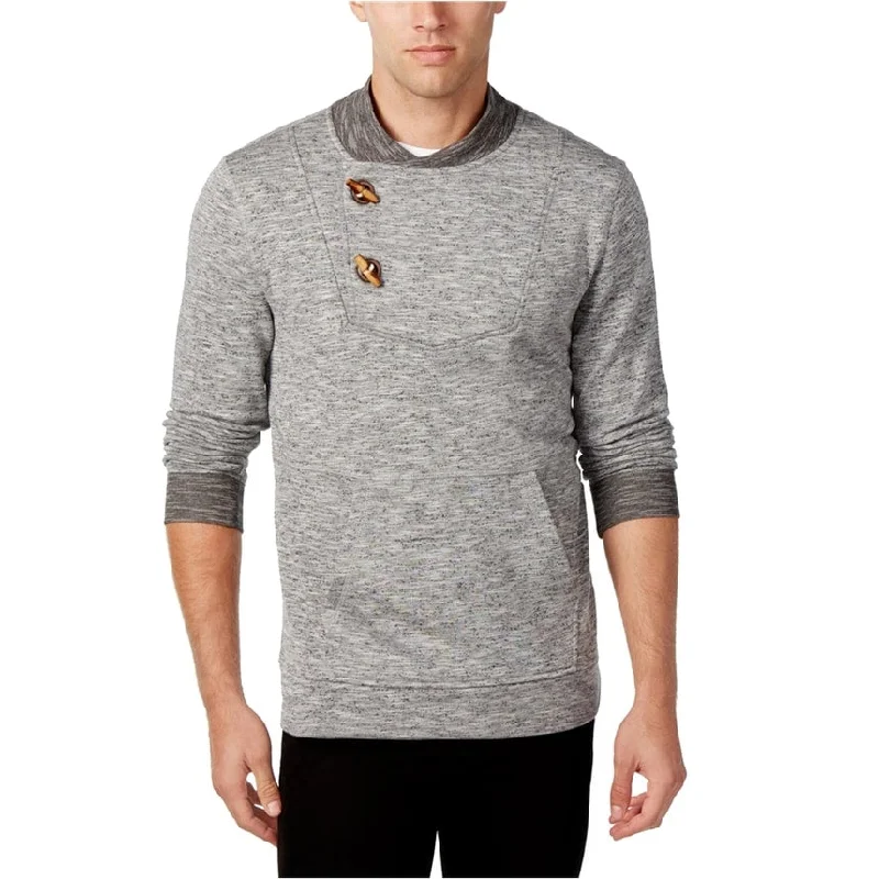 Men's Sweaters with Contrast TrimRetrofit Mens French Terry Toggle Pullover Sweater
