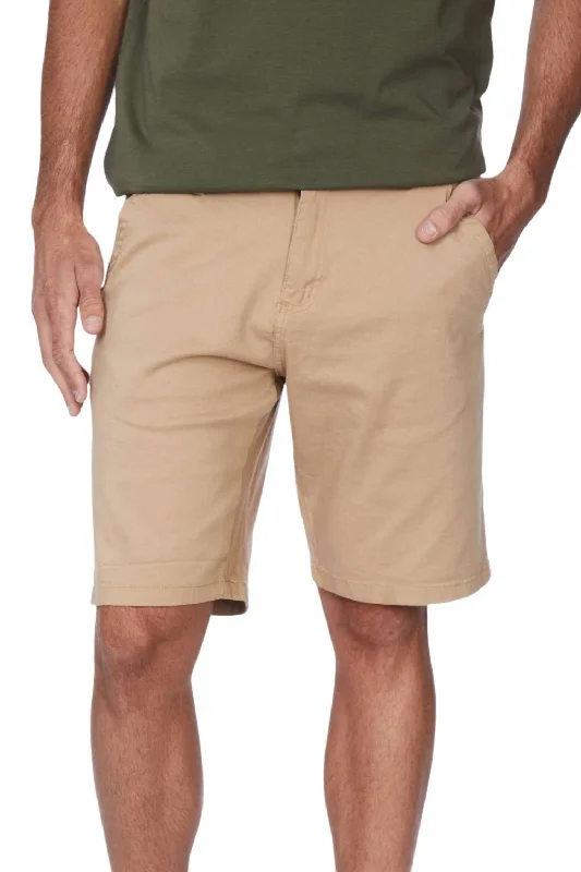 Men's Lightweight Running ShortsMen's Stretch 4 Pocket Chino Shorts In Khaki