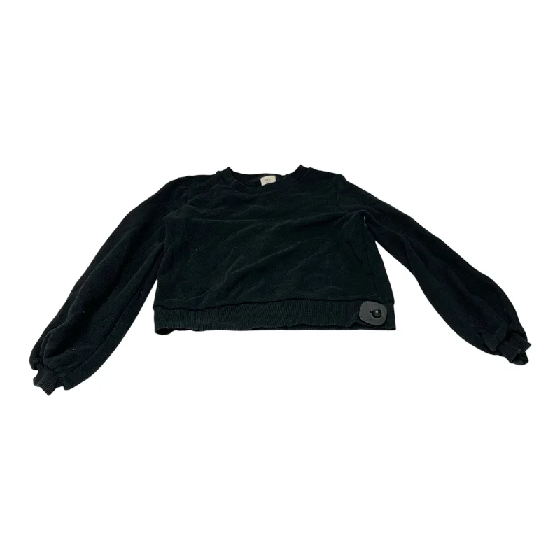 Casual Men's Zip-Up HoodiesSweatshirt Crewneck By A New Day In Black, Size: Xs