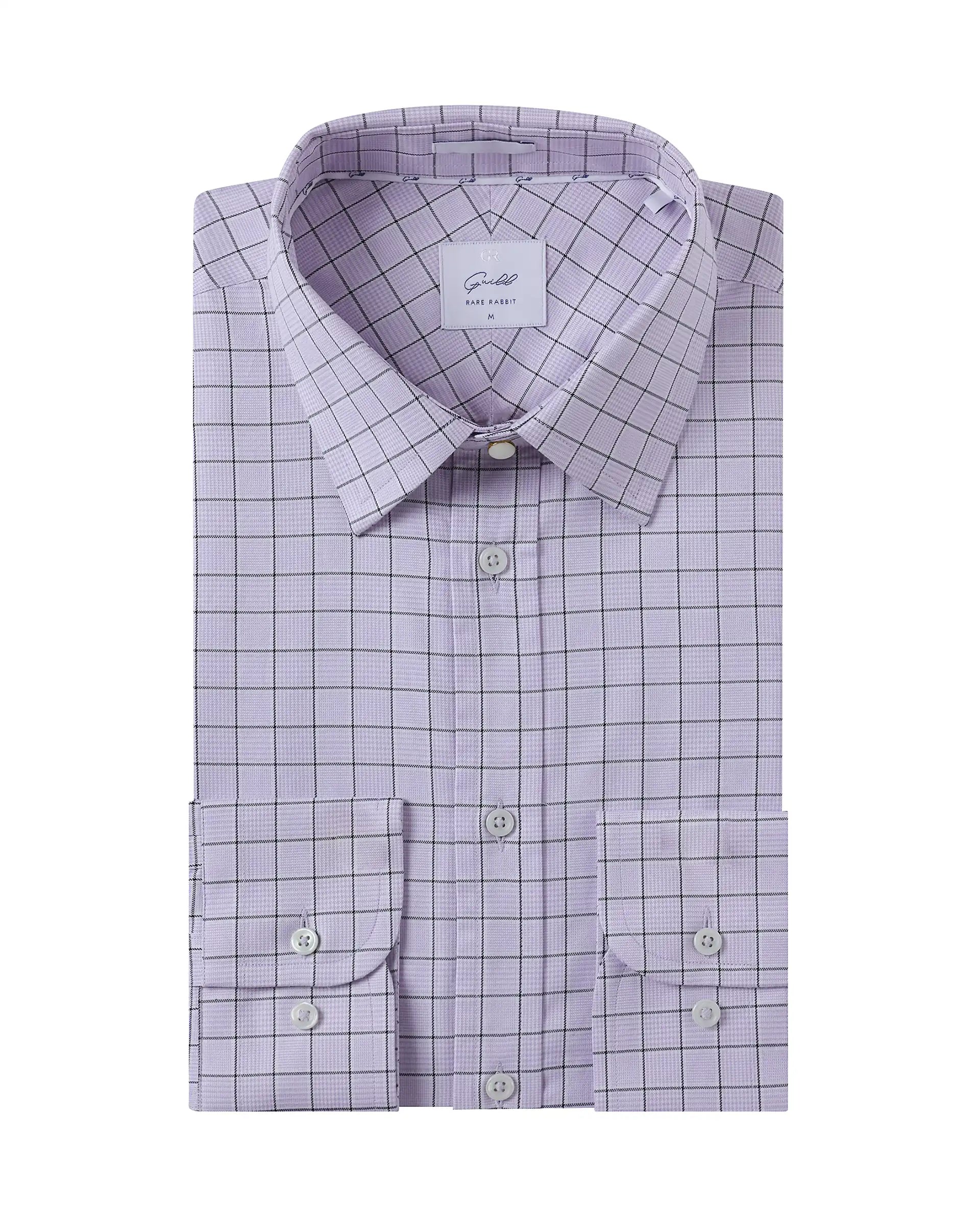 Men's Camping Shirts for Outdoor AdventuresRare Rabbit Men Rooney Light Purple Full Sleeve Premium Regular Fit Check Shirt Men's Camping Shirts for Outdoor AdventuresRare Rabbit Men Rooney Light Purple Full Sleeve Premium Regular Fit Check Shirt
