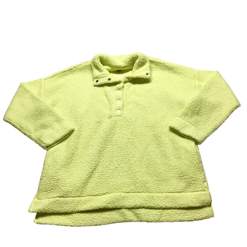 High-Quality Men's French Terry HoodiesSweatshirt Collar By Aerie In Yellow, Size: S High-Quality Men's French Terry HoodiesSweatshirt Collar By Aerie In Yellow, Size: S