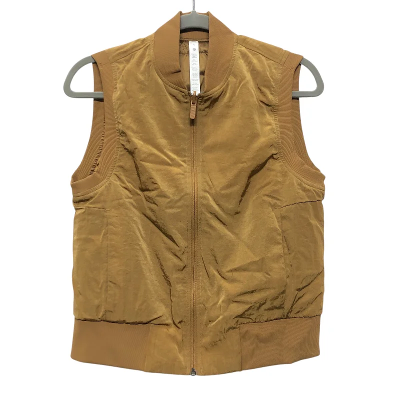 Trendy Men's Anorak JacketsVest Puffer & Quilted By Lululemon In Gold, Size:6