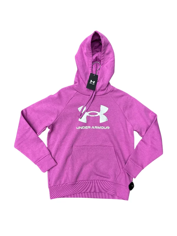 Men's Hoodies with Breathable FabricSweatshirt Hoodie By Under Armour In Purple, Size: M