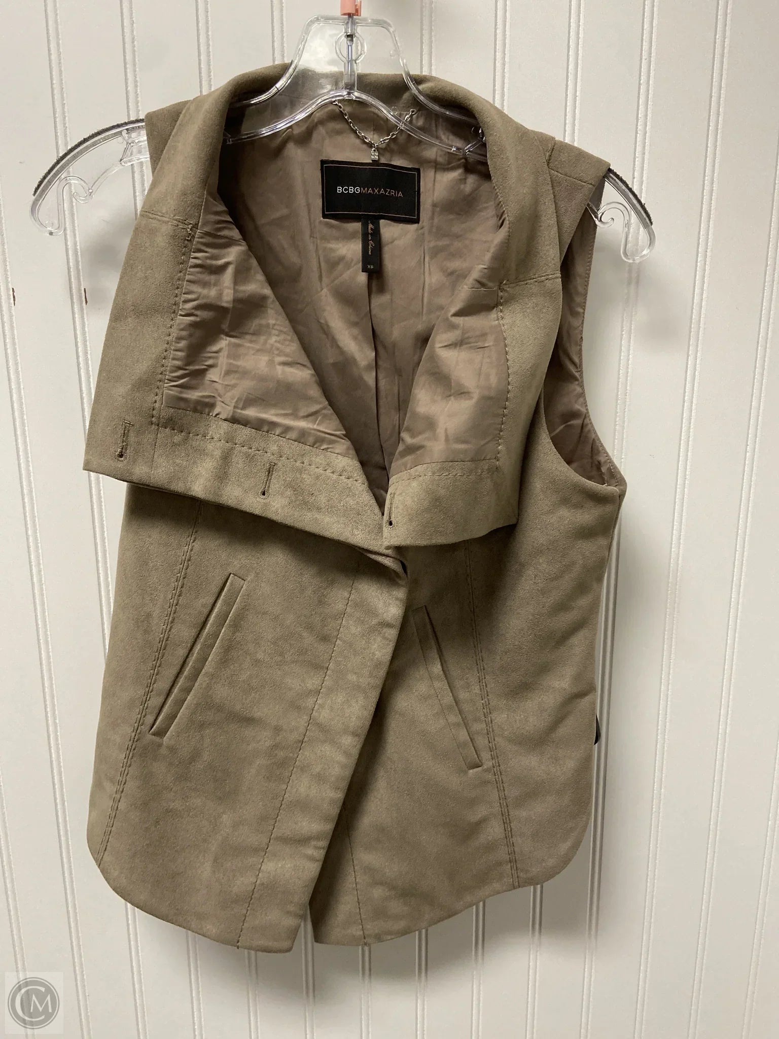 Men's Coats with Modern CutsVest Other By Bcbgmaxazria In Taupe, Size: Xs