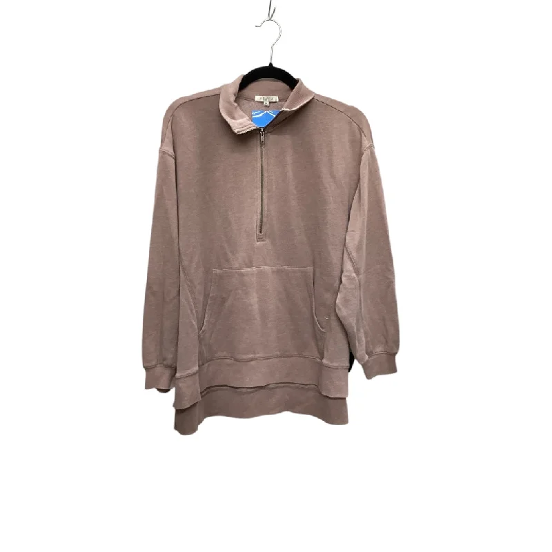 Men's Hoodies with Quilted LiningSweatshirt Collar By Z Supply In Pink, Size: M