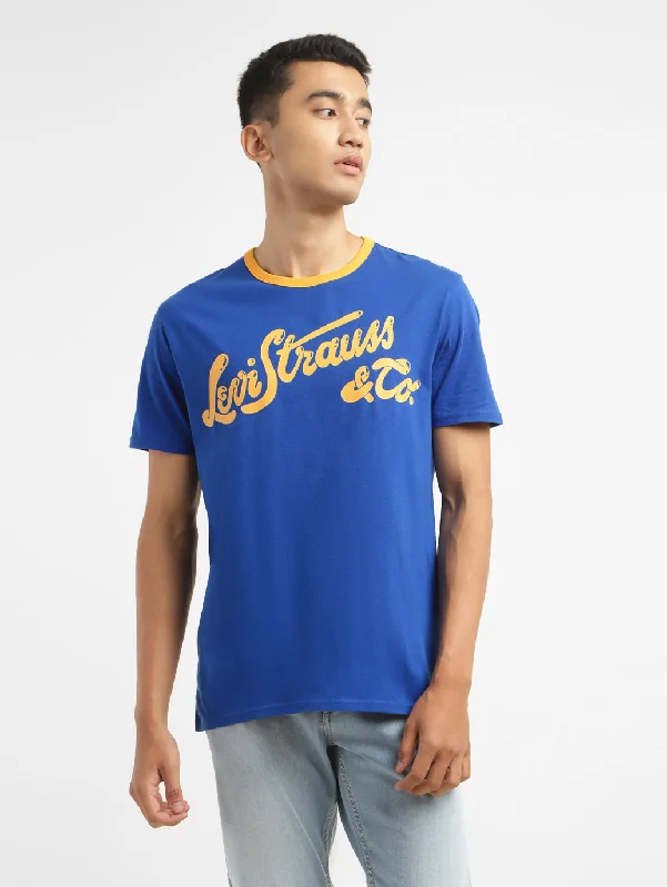Men's Shirts with Full PlacketsMen's Brand Logo Crew Neck T-shirt