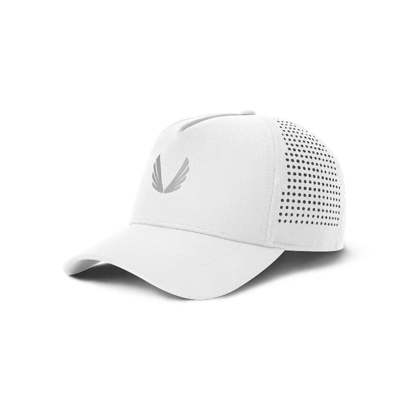 Adjustable Sun Hats0817. Tetra-Lite® A-Frame Hat - White/Silver "Wings"