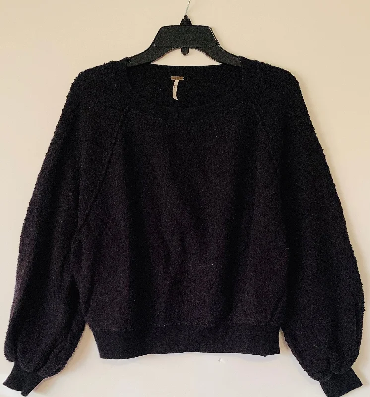 Men's Hoodies with Quilted LiningSweatshirt Crewneck By Free People In Black, Size: S Men's Hoodies with Quilted LiningSweatshirt Crewneck By Free People In Black, Size: S