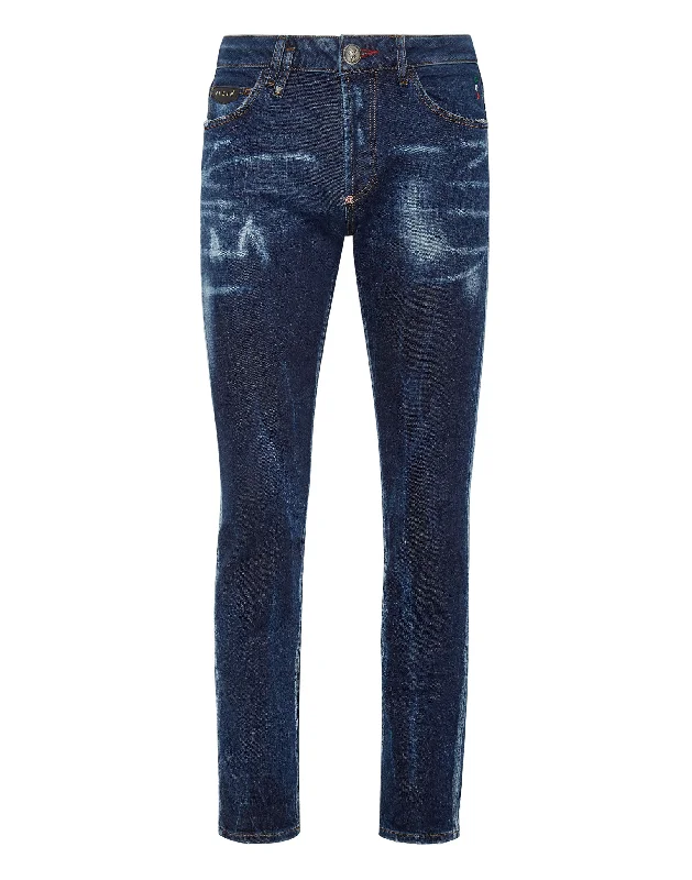 Oversized Relaxed-Fit Men's JeansDenim Trousers Super Straight Cut