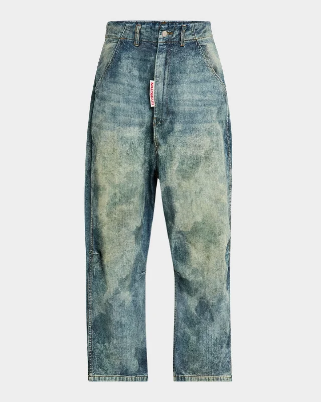 XL Men's JeansMen's Corinth Loose Stain-Effect Jeans