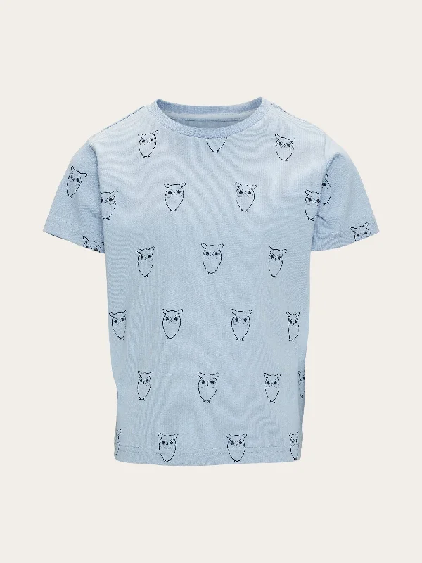 Men's Shirts with Antimicrobial TreatmentOwl AOP t-shirt - Asley Blue