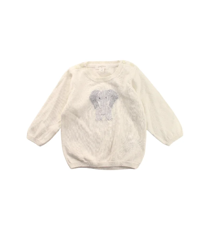 Men's Sweaters with Hoods and DrawstringsPurebaby Knit Sweater 6-12M