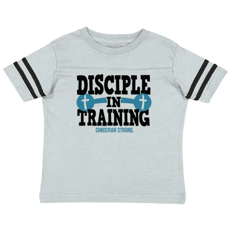 Men's Shirts with Belt AttachmentsDisciple In Training Toddler Football Jersey T-shirt Men's Shirts with Belt AttachmentsDisciple In Training Toddler Football Jersey T-shirt