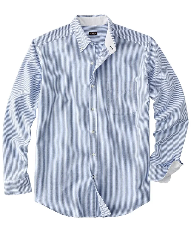 Men's Insulated Shirts for Cold WeatherJ.McLaughlin Stripe Collis Woven Shirt