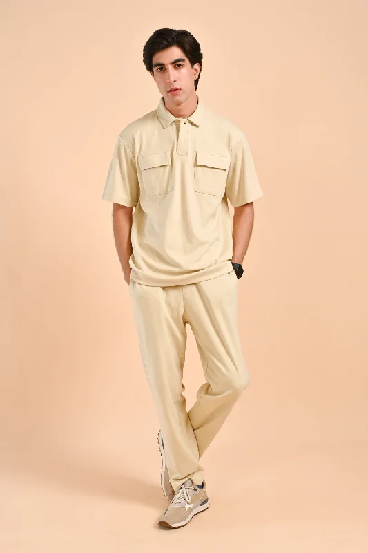 Men's Shirts with Appliquéd SleevesSUPER SOFT BAGGY FIT POLO