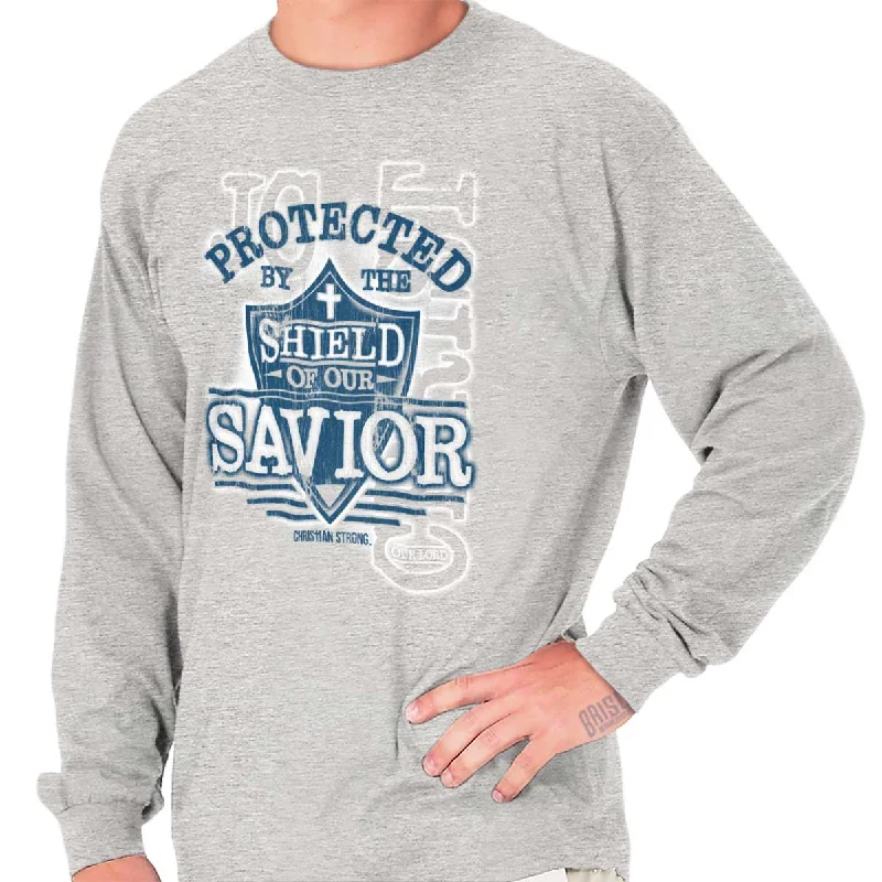 Men's Shirts for FishingShield of our Savior Long Sleeve T-Shirt