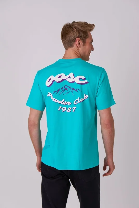 Men's Shirts with Antimicrobial TreatmentPowder Club T-Shirt - Aqua