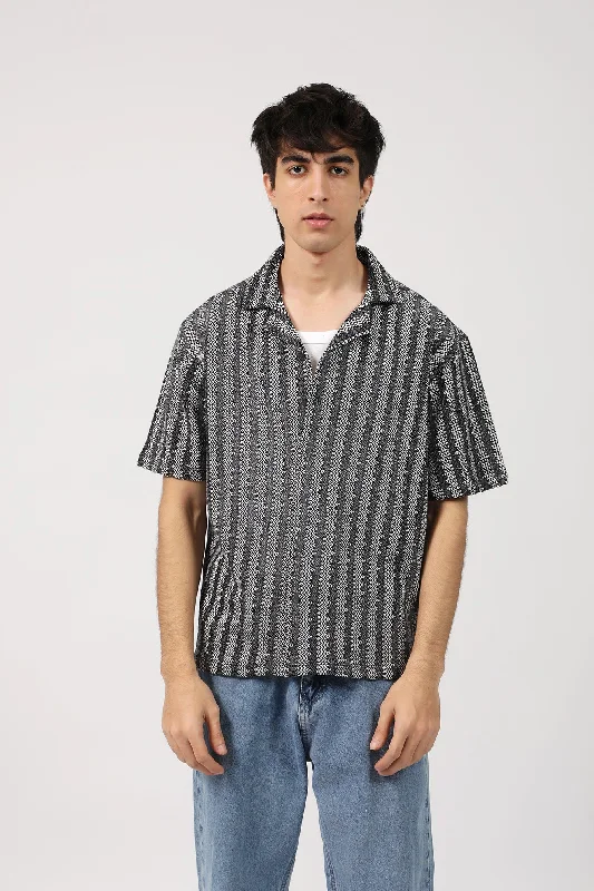 Men's Shirts with Snap ButtonsRESORT COLLAR BUTTON DOWN BOX FIT POLO