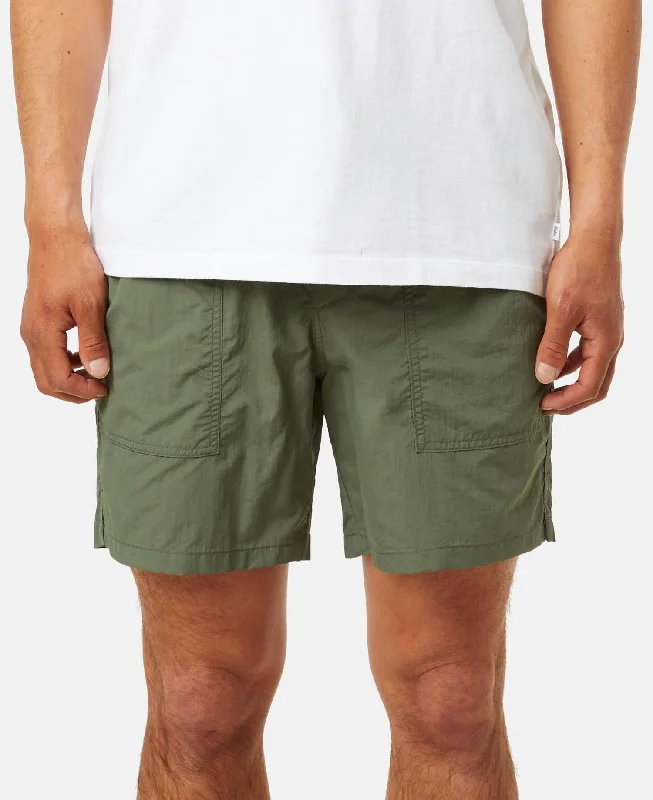 Men's Quick-Dry Swim and Beachwear ShortsTrails Nylon Shorts In Olive