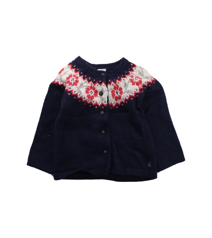 Men's Sweaters with Fold-Over CuffsPetit Bateau Cardigan 2T