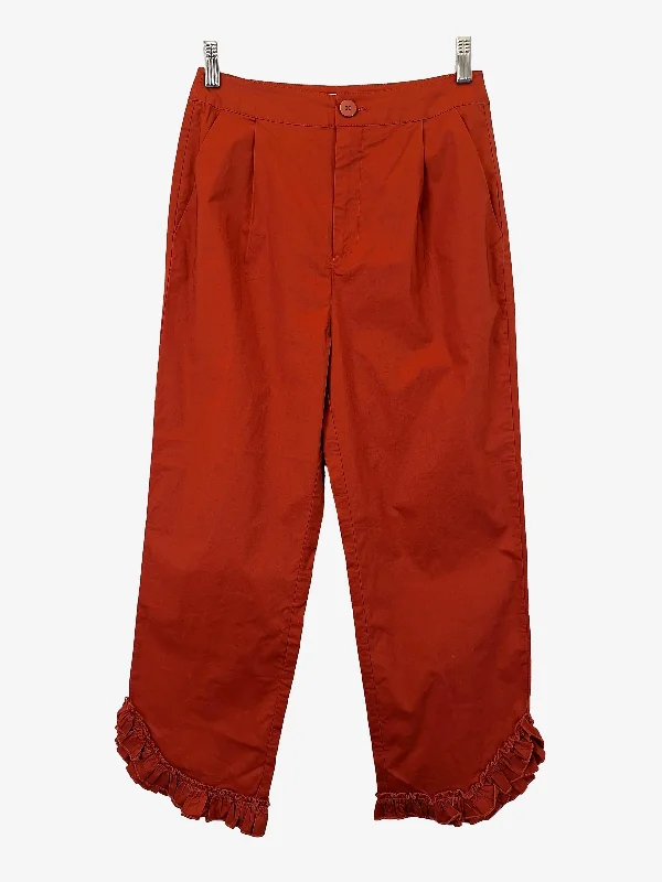 Cool Men's JeansGorman Rust Pleated Ruffle Pants Size 8