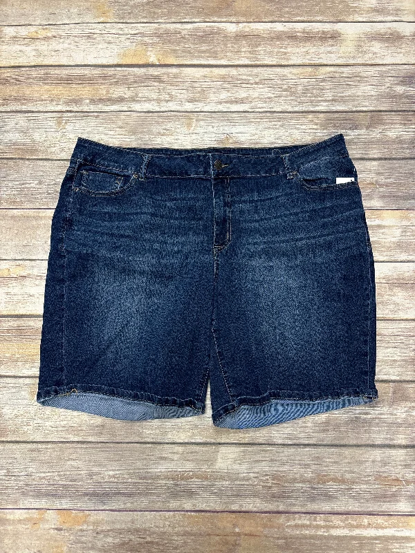 Warm-Weather Men's Linen ShortsShorts By Maurices In Blue Denim, Size: 24w