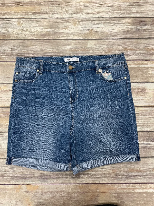 Summer-Appropriate Men's Lightweight ShortsShorts By Liverpool In Blue, Size: 20w