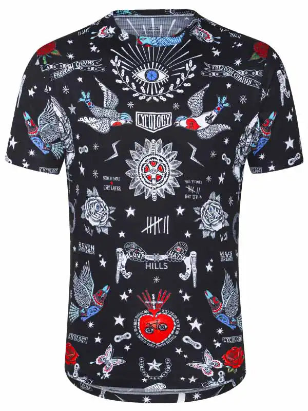 Solid-Colored Men's ShirtsTattoo Men's Technical T-Shirt