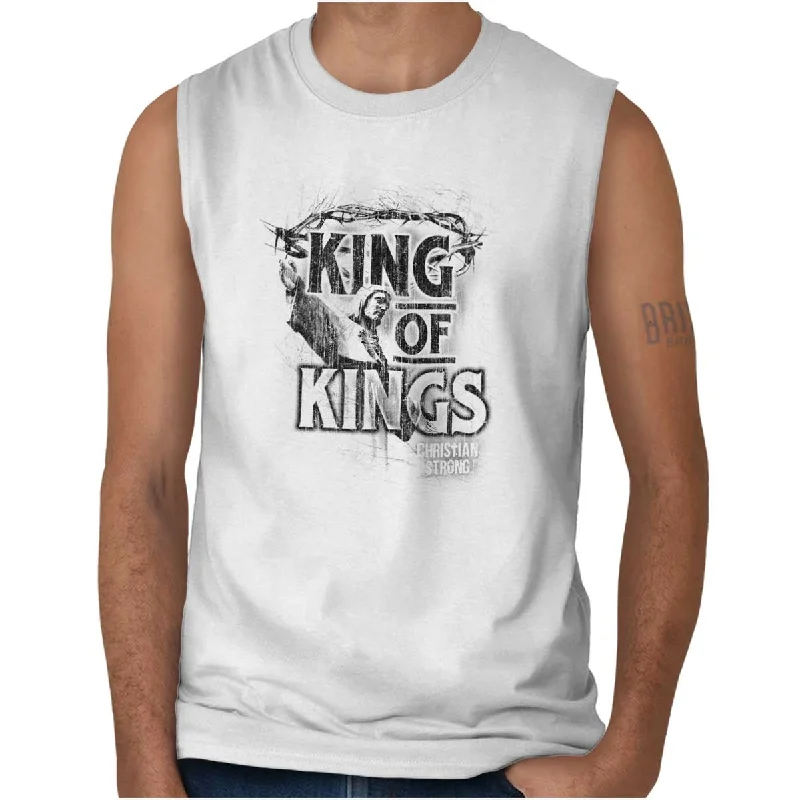 Men's Shirts with Cowl NecksKing of Kings Sleeveless T-Shirt