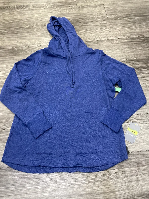 Men's Hoodies with Pass-Through PocketsSweatshirt Hoodie By Tek Gear In Blue, Size: Xl Men's Hoodies with Pass-Through PocketsSweatshirt Hoodie By Tek Gear In Blue, Size: Xl