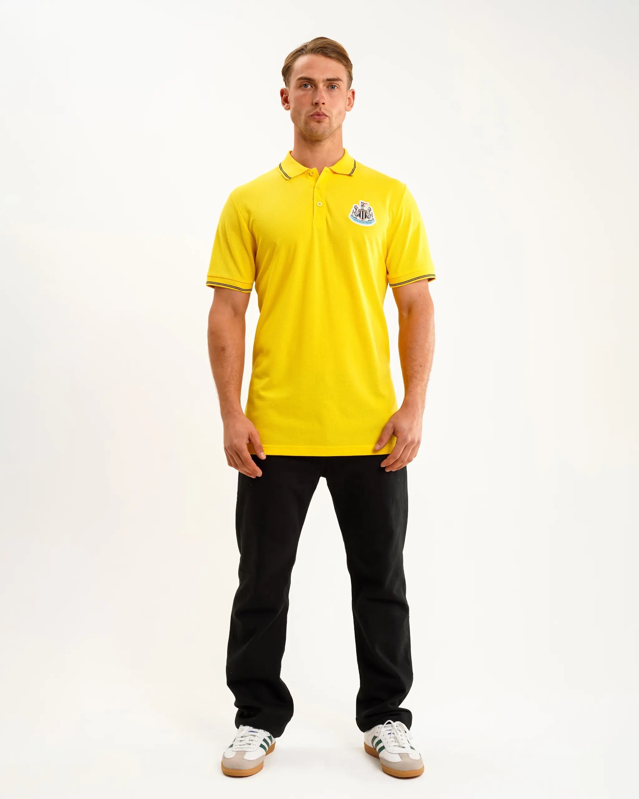 Men's Casual Shirts for Everyday WearNewcastle United Men's Yellow Terrace Pique Polo Shirt