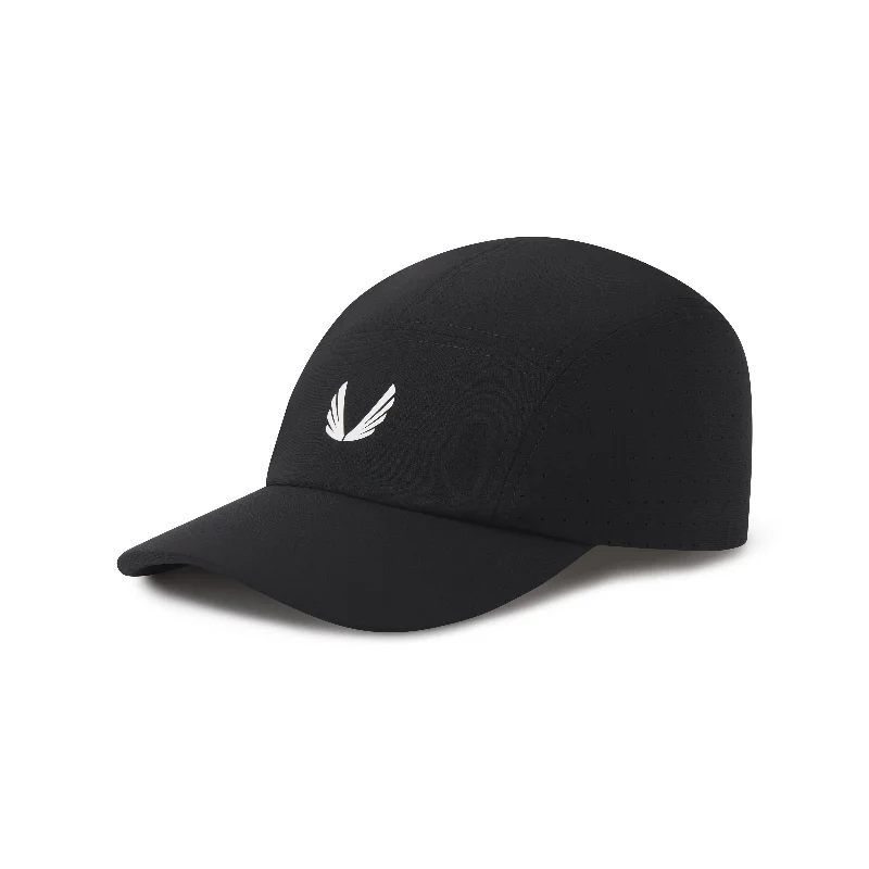 Formal Derby Caps0813. Tetra-Lite® Vented Hat - Black/White "Wings"