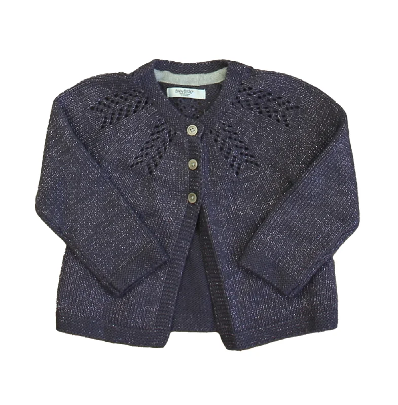 Men's Sweaters with ButtonsBoden Girls Purple Sparkle Cardigan