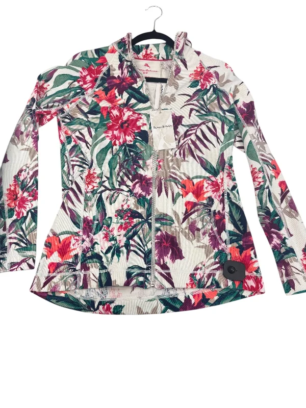 Versatile Men's All-Season HoodiesSweatshirt Collar By Tommy Bahama In Floral Print, Size: S Versatile Men's All-Season HoodiesSweatshirt Collar By Tommy Bahama In Floral Print, Size: S