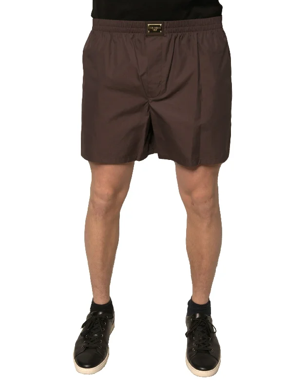 Men's Short-Sleeve Matching ShortsDolce & Gabbana Cotton Blend Men Mid Waist Men's Shorts