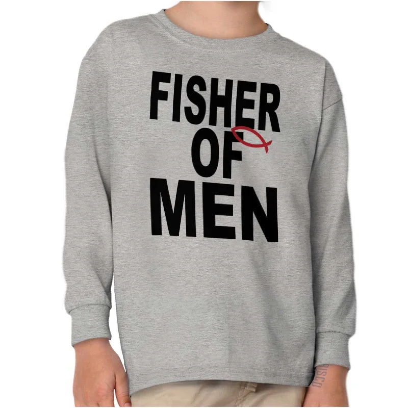 Men's Shirts with Full PlacketsFisher of Men Youth Long Sleeve T-Shirt
