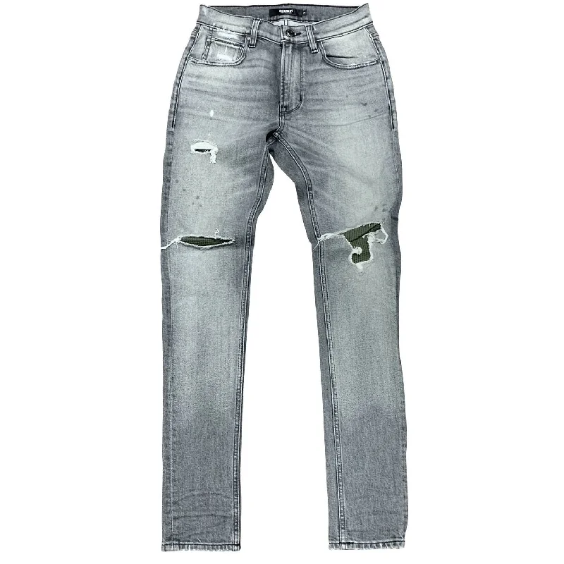 Authentic Men's Denim JeansMen's Zack Flag Skinny Jean In Grey Wash