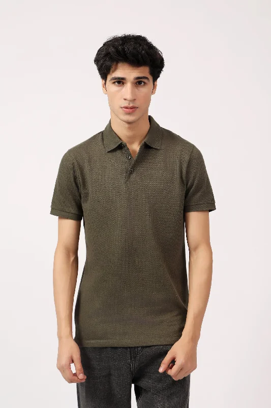 Elegant Men's Dress ShirtsJACQUARD POLO