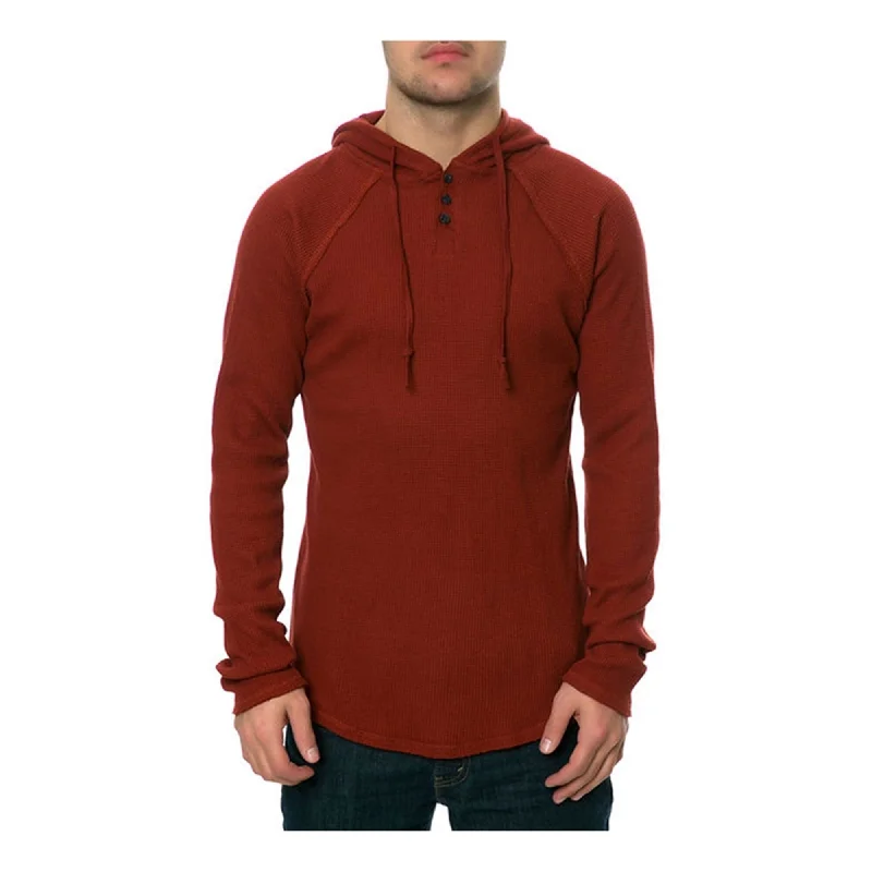 Men's Sweaters with Shawl CollarsAmbig Mens The Watson Hooded Thermal Sweater