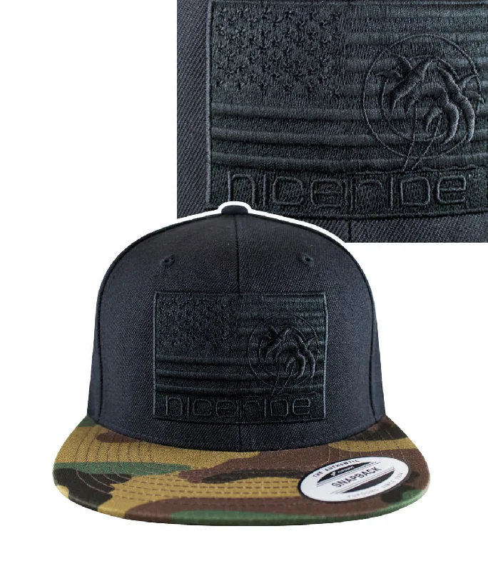 Stylish Trucker Caps"NICERIDE Strong - BLACK" Snapback Hat
