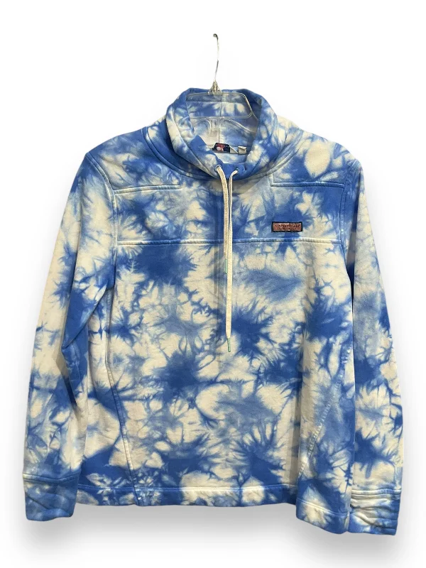 Men's Hoodies for LayeringSweatshirt Collar By Vineyard Vines In Blue & White, Size: Xs