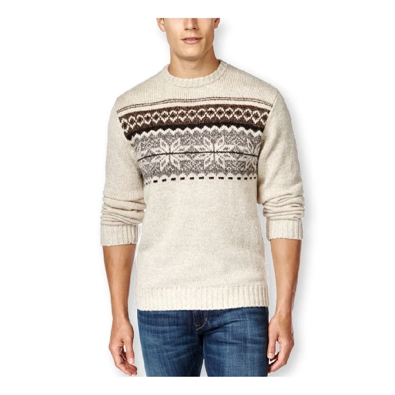 Men's Sweaters with Built-In ScarvesTricots St Raphael Mens Snowflake Intarsia Pullover Sweater Men's Sweaters with Built-In ScarvesTricots St Raphael Mens Snowflake Intarsia Pullover Sweater