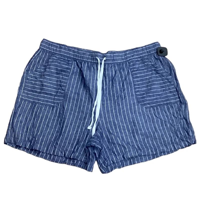 Chino Men's Short PantsShorts By Lane Bryant In Striped Pattern, Size: 2x