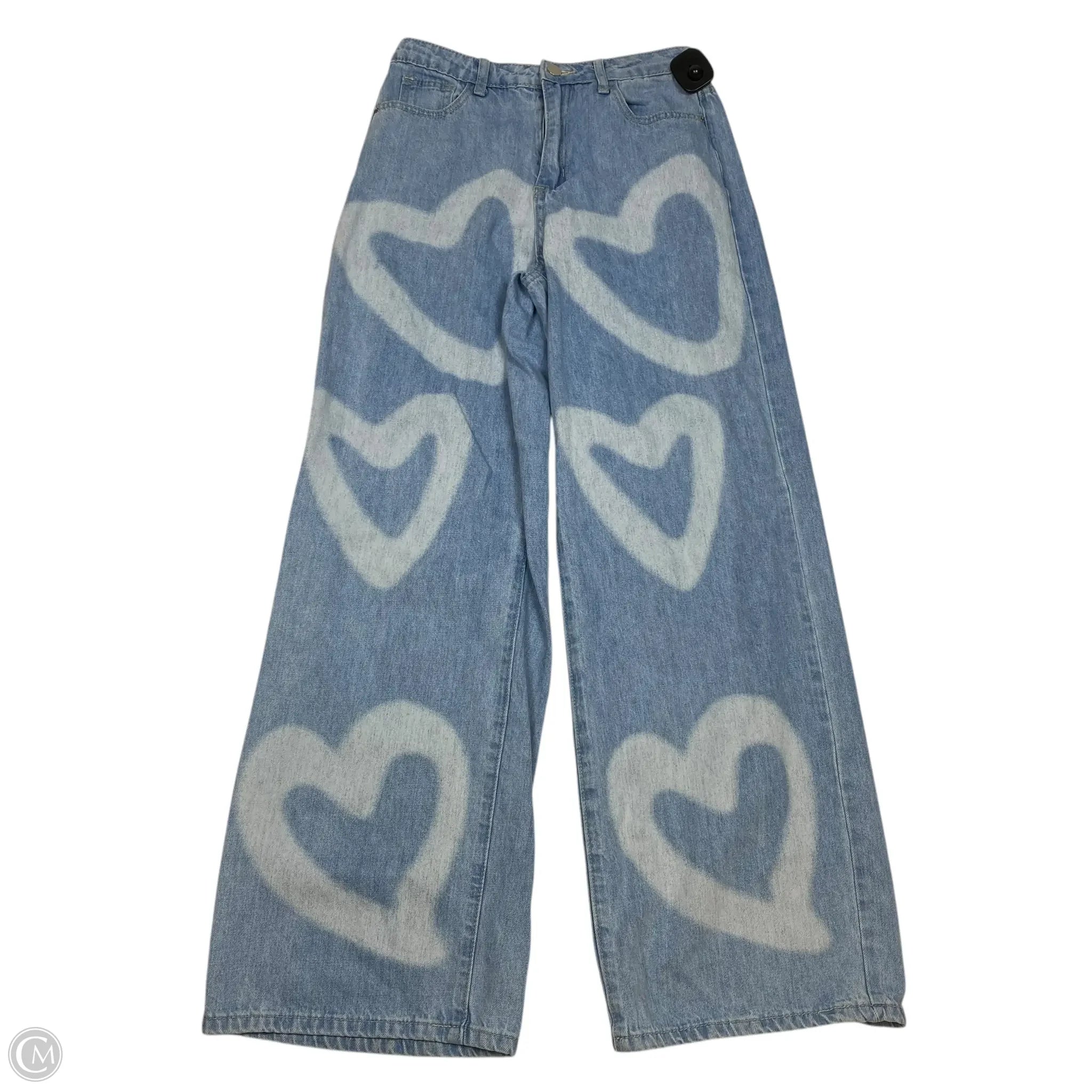 Winter Men's JeansJeans Wide Leg By Shein In Blue Denim, Size: 4