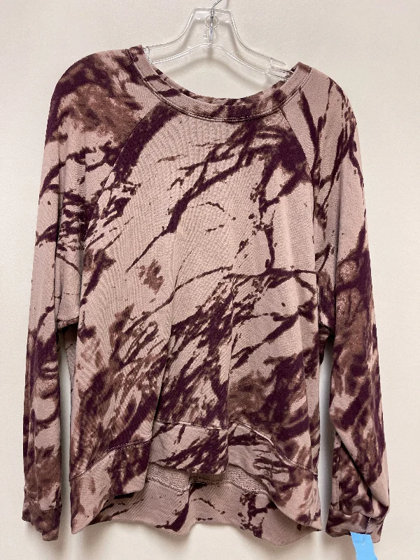 Men's Hoodies with Stretch FabricSweatshirt Crewneck By Zella In Purple, Size: L