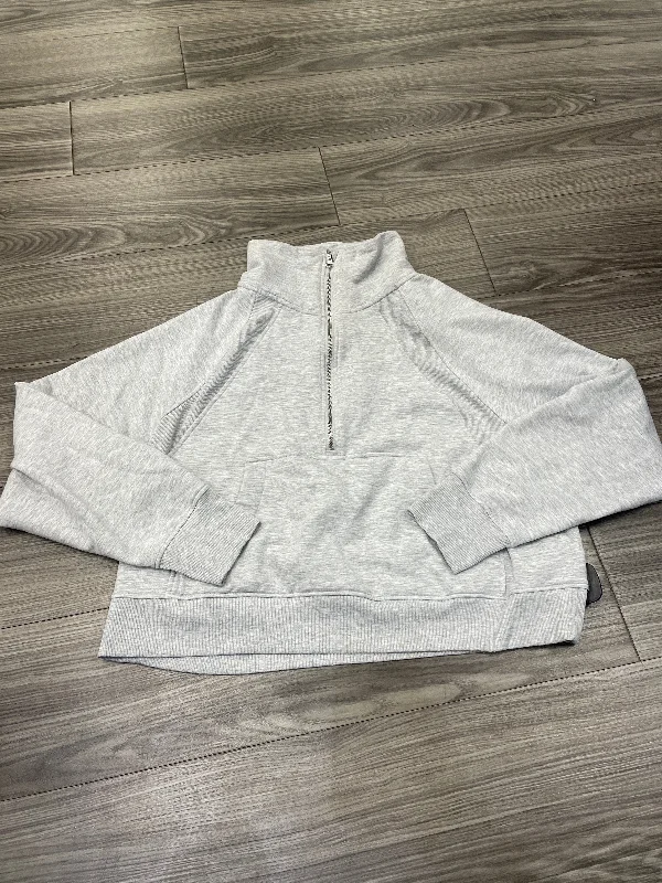 Men's Hoodies with Flannel LiningSweatshirt Collar By Danskin In Grey, Size: Xl